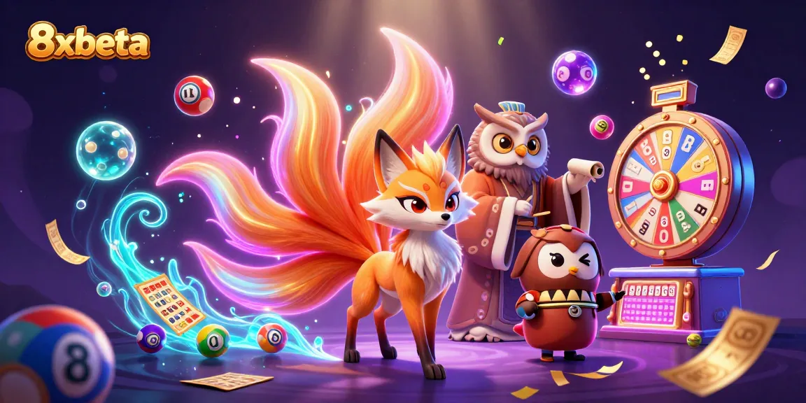 Experience thrilling bets and dynamic gameplay with 8xbeta in this vibrant gambling-themed illustration.