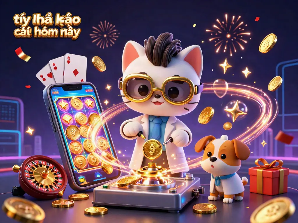 Engage with the thrill of tỷ lệ kèo nhà cái hôm nay through a lively 3D casino illustration.