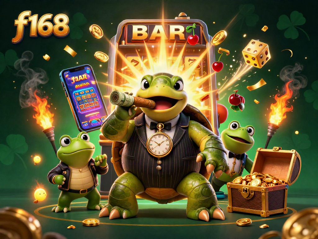 Experience thrilling f168 casino action with a snapping turtle mobster and dazzling jackpots.