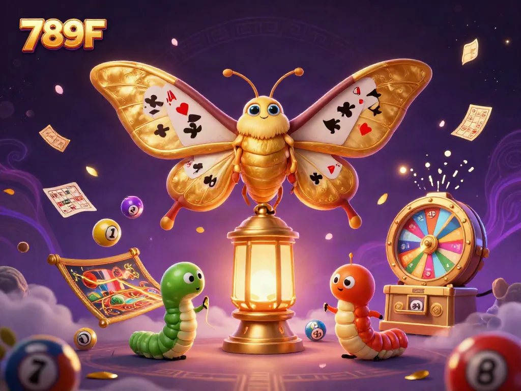 Experience thrilling gaming moments with 789F featuring vibrant casino elements and exciting lottery scenes.