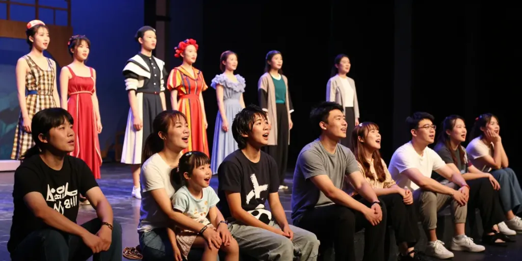 ROKOK88 theatre audience captivated by a vibrant performance