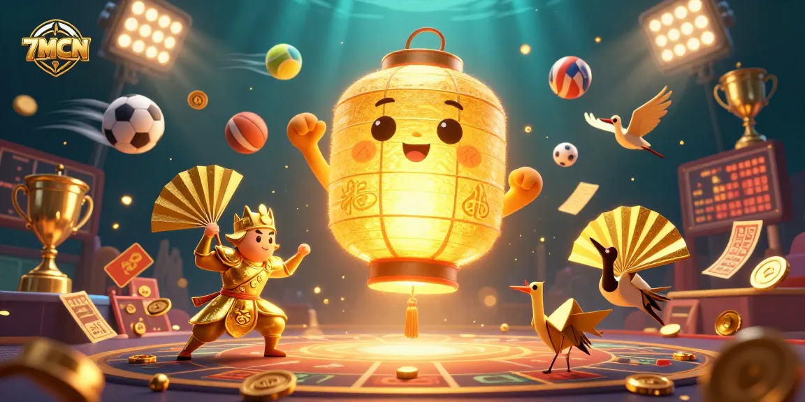Experience thrilling sports action with 7MCN's dynamic gambling environment showcasing vibrant games and lucky symbols.